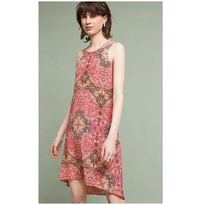 Anthropologie Kachel Silk Amina Dress